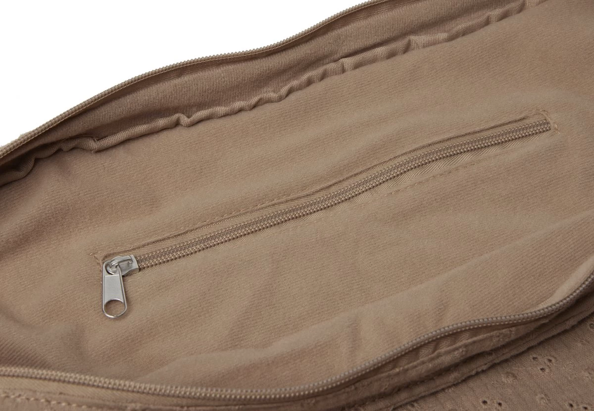 Jollein Shopper Embroidery - Biscuit 3 Jollein Shopper Embroidery - Biscuit - Afbeelding 3