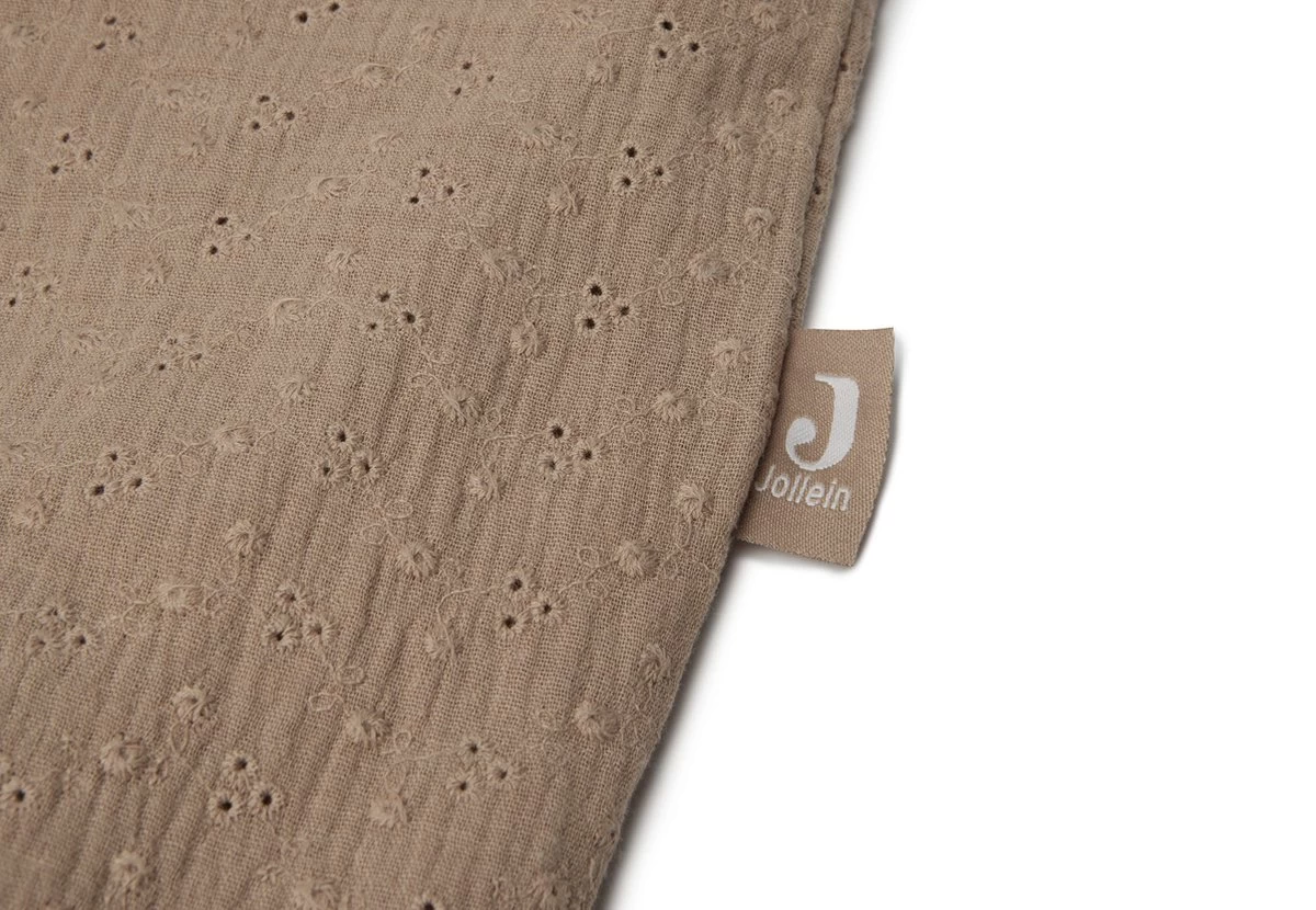 Jollein Shopper Embroidery - Biscuit 4 Jollein Shopper Embroidery - Biscuit - Afbeelding 4