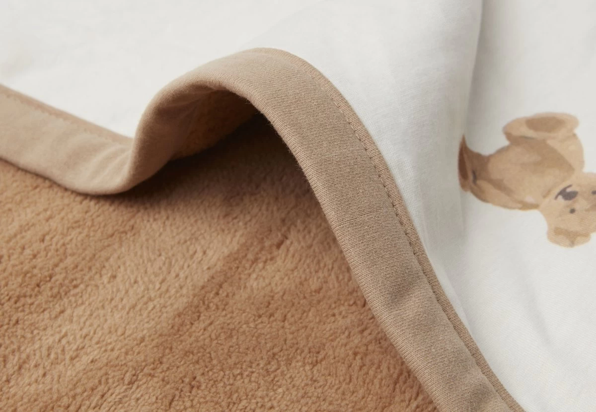 Jollein Baby Deken Ledikant Jersey 100x150cm - Teddy Bear 5 Jollein Baby Deken Ledikant Jersey 100x150cm - Teddy Bear - Afbeelding 5