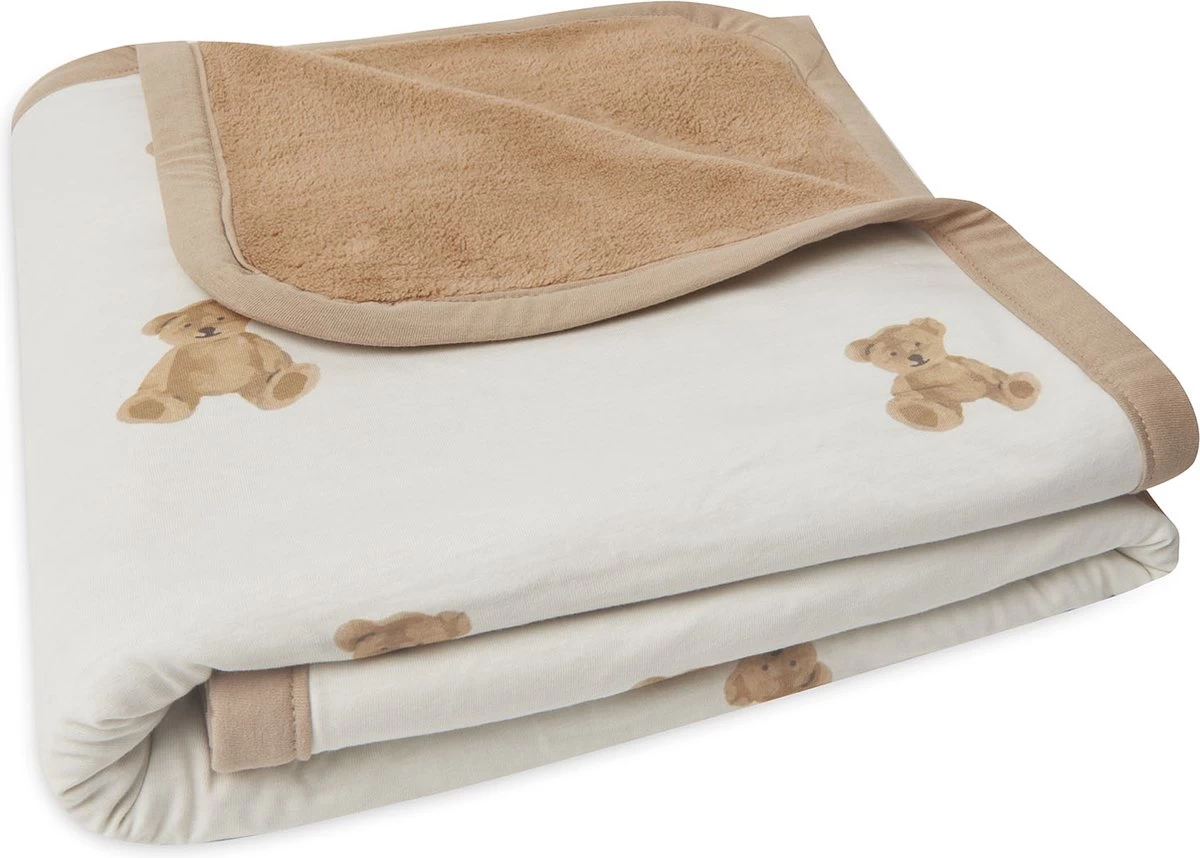 Jollein Baby Deken Ledikant Jersey 100x150cm - Teddy Bear 7 Jollein Baby Deken Ledikant Jersey 100x150cm - Teddy Bear - Afbeelding 7