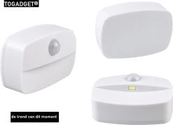 Togadget® - Automatische PIR Motion Bewegingssensor Led Lamp, Automatische PIR Motion Licht, Nachtlampje Met Pir Motion Sensor