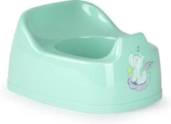 Baby/peuter Plaspotje/wc Potje Groen Met Willekeurige Afbeelding Op Sticker 27 Cm - Zindelijkheidstraining - Babypotje