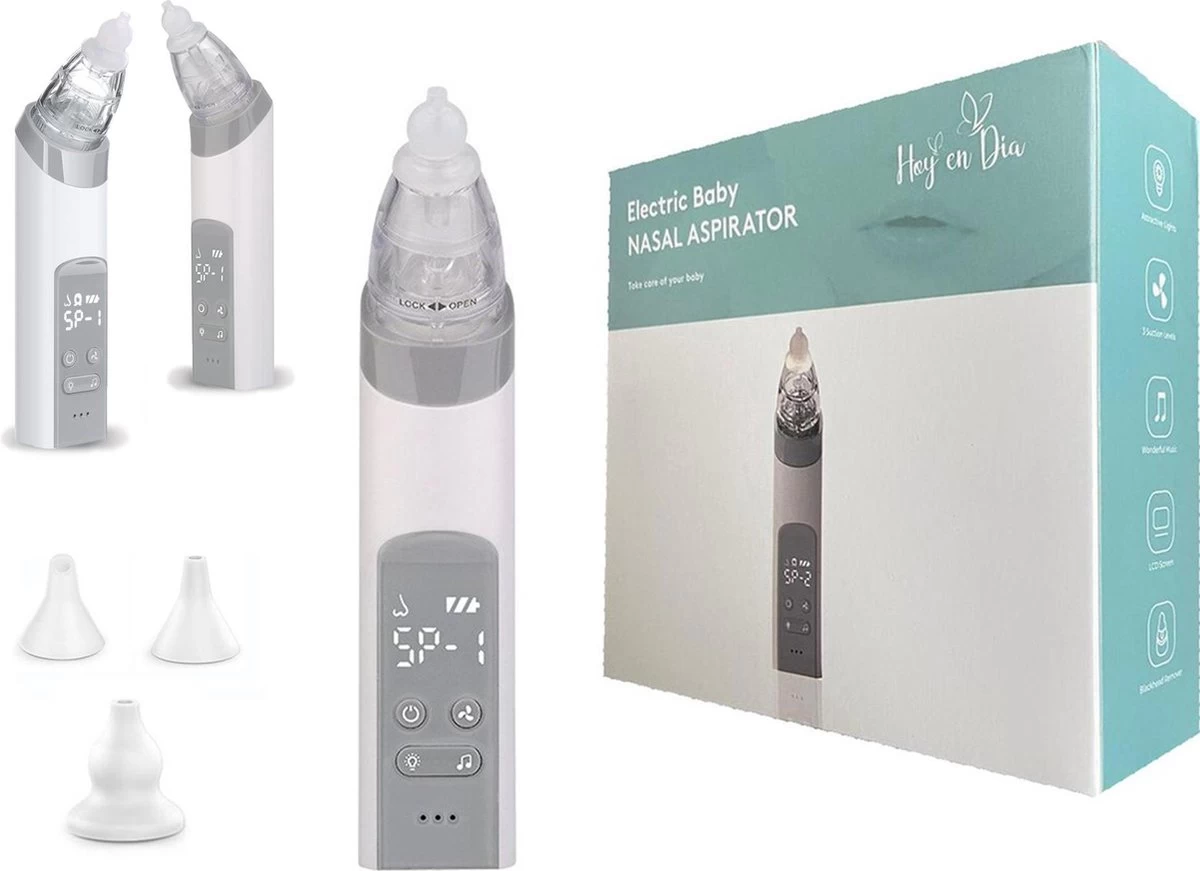 Hoy En Dia Neusreiniger Baby Snoetenpoetsers – Elektrische Neuszuiger En Blackhead Remover- Neuspeer Met USB - Muziek 9 Hoy En Dia Neusreiniger Baby Snoetenpoetsers – Elektrische Neuszuiger En Blackhead Remover- Neuspeer Met USB - Muziek - Afbeelding 9