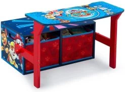 Delta PAW Patrol - Kinderbank - Met 2 Opbergbakken - Rood/Blauw -Babyartikelen Winkel 1200x883