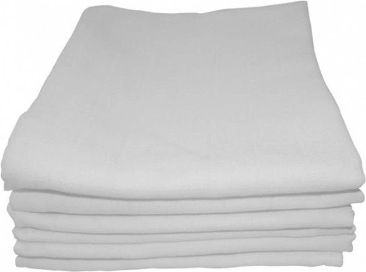 Briljant Baby Hydrofiel Luier - Wit - 70 X 70 Cm - 6 Stuks 3 Briljant Baby Hydrofiel Luier - Wit - 70 X 70 Cm - 6 Stuks - Afbeelding 3