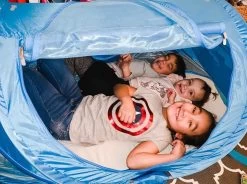 Deryan Peuter Luxe Campingbedje – Inclusief Zelfopblaasbare Matras - Blue -Babyartikelen Winkel 1200x894 2