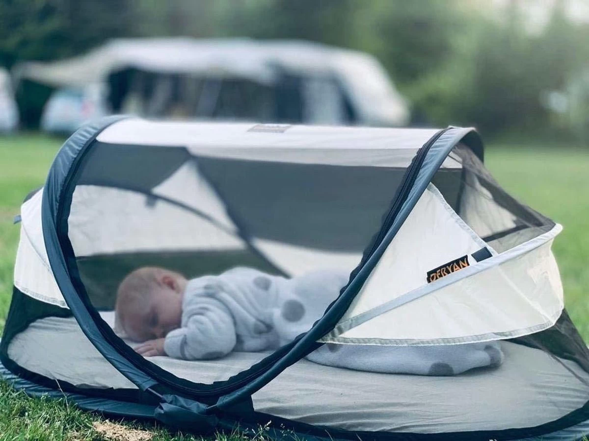 Deryan Baby Luxe Campingbedje – Inclusief Zelfopblaasbare Matras - Cream 12 Deryan Baby Luxe Campingbedje – Inclusief Zelfopblaasbare Matras - Cream - Afbeelding 12