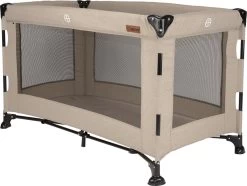 Reisbed Novi Baby® Nora Luxe Sand/Black -Babyartikelen Winkel 1200x906