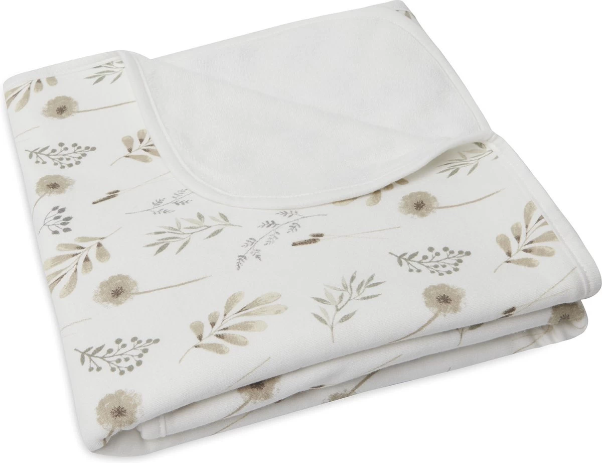 Jollein Baby Deken Wieg Jersey 75x100cm - Wild Flowers 2 Jollein Baby Deken Wieg Jersey 75x100cm - Wild Flowers - Afbeelding 2
