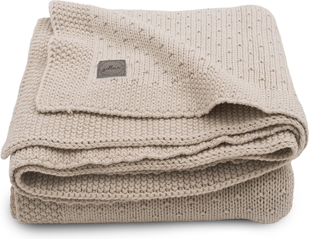 Jollein Baby Deken Ledikant 100x150cm Bliss Knit - Nougat 1 Jollein Baby Deken Ledikant 100x150cm Bliss Knit - Nougat