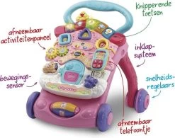 VTech 2 In 1 Baby Walker - Educatief Babyspeelgoed - Roze - 9 Tot 36 Maanden -Babyartikelen Winkel 1200x946