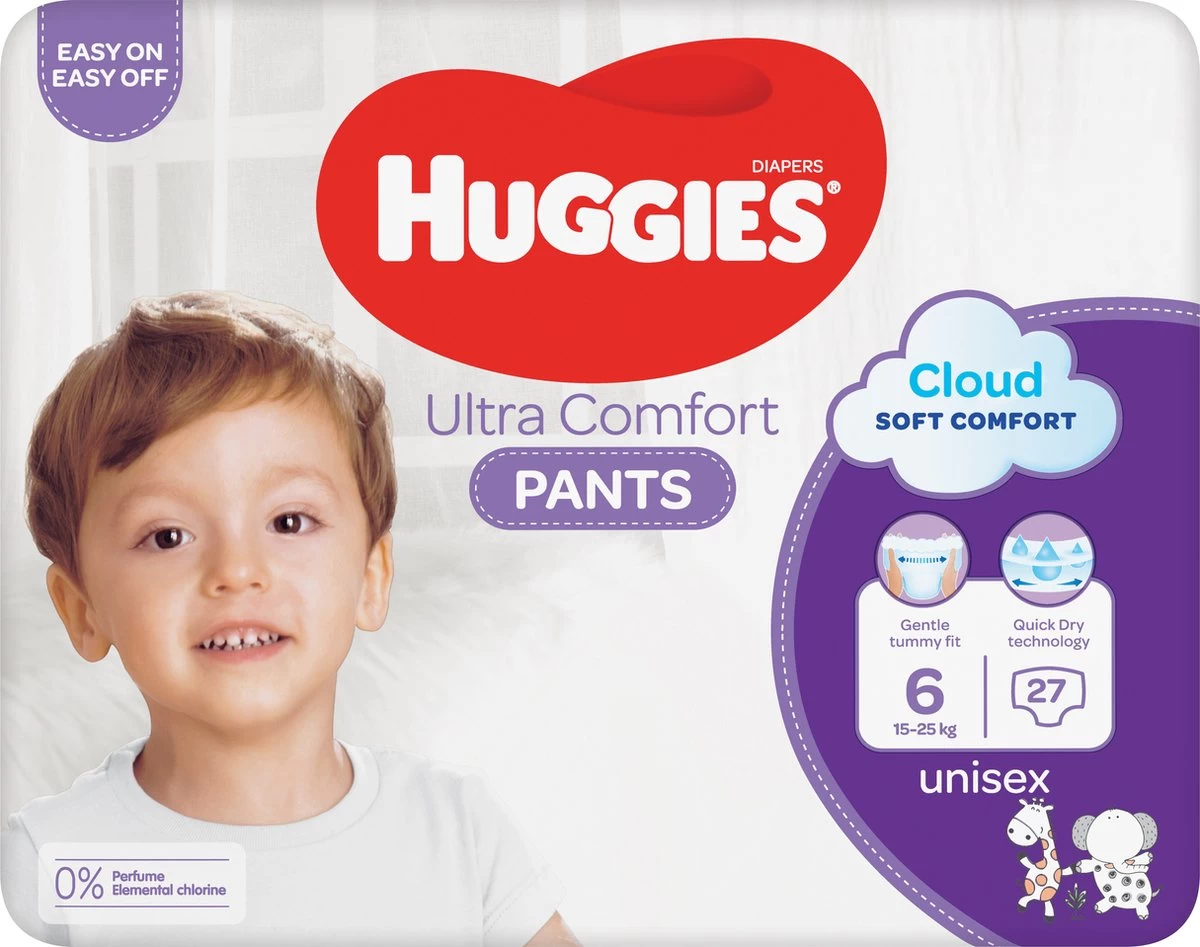 Huggies Luierbroekjes - Maat 6 (15 Tot 25 Kg) - Ultra Comfort - Unisex - 108 Stuks - Maandbox 2 Huggies Luierbroekjes - Maat 6 (15 Tot 25 Kg) - Ultra Comfort - Unisex - 108 Stuks - Maandbox - Afbeelding 2