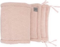 Jollein Bedomrander River Knit 180x35cm - Pale Pink -Babyartikelen Winkel 1200x949 2