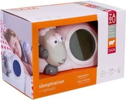 Zazu Sam Slaaptrainer - Met Nachtlamp Functie En Slaaptimers - Grijs / Wit -Babyartikelen Winkel 1200x951