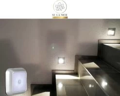 LED Verlichting Met Bewegingssensor - Warm Wit - Wit Licht - Nachtlamp Op Batterij - Draadloos Sensor - Kastverlichting - Trapverlichting - Nachtlampje - Zilver/Grijs -Babyartikelen Winkel 1200x955 2
