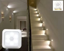 LED Verlichting Met Bewegingssensor - Warm Wit - Wit Licht - Nachtlamp Op Batterij - Draadloos Sensor - Kastverlichting - Trapverlichting - Nachtlampje - Zilver/Grijs -Babyartikelen Winkel 1200x959 3
