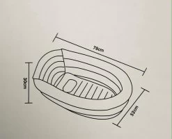 Bambino© Opblaasbaar Babybad - Lichtgrijs - 78 X 52 X 30 Cm | Ideaal Voor Op Reis | 0-12 Maanden -Babyartikelen Winkel 1200x971 2