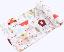 2 Stuks - Hydrofiele Doek XL - 120x120 Cm - Inbakerdoek - Tipi Tent Beer - Safari Dieren - Swaddle Doek Groot - Hydrofiele Luier -Babyartikelen Winkel 1200x978 1