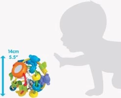 Playgro Speel En Leerbal - Grijp- En Bijtspeelgoed - Klikklak Geluiden - Spiegeltje - Kralen - Cilinder Met Rattelende Ballen -Babyartikelen Winkel 1200x983