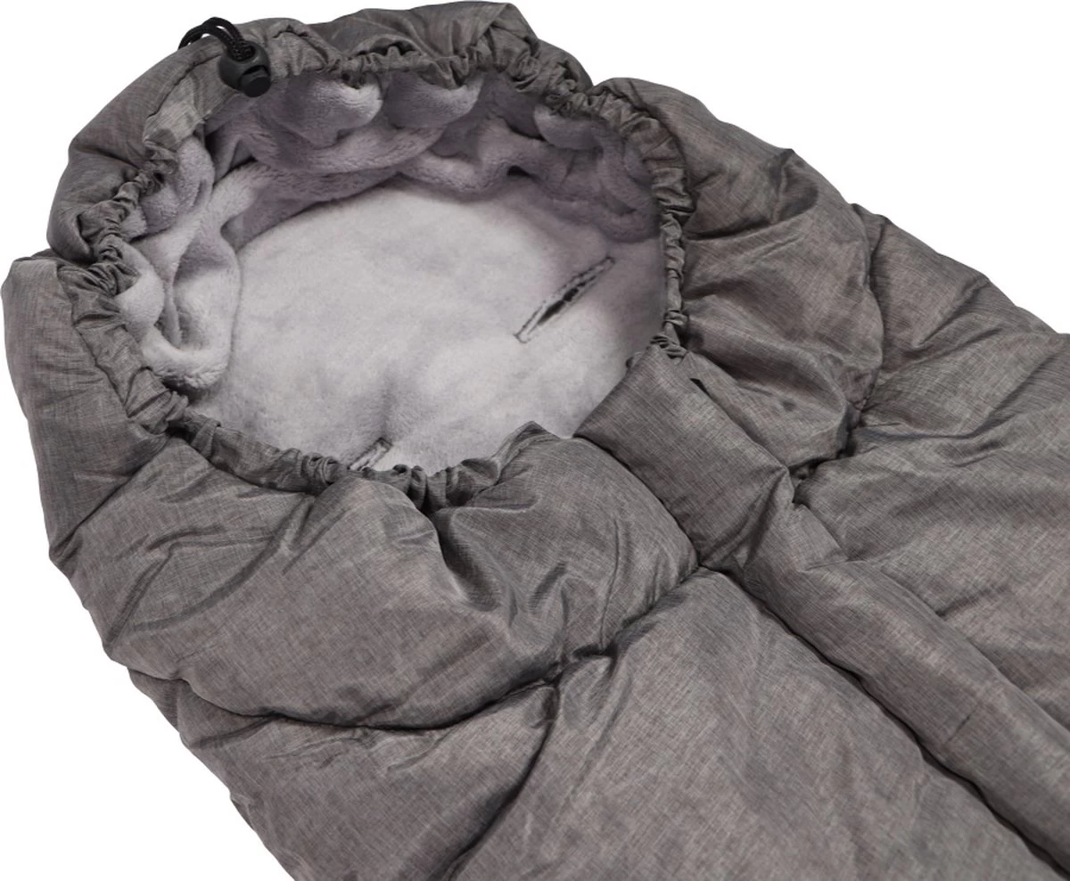 Ding Deluxe Universele Voetenzak Voor Buggy & Kinderwagen - Grijs 3 Ding Deluxe Universele Voetenzak Voor Buggy & Kinderwagen - Grijs - Afbeelding 3