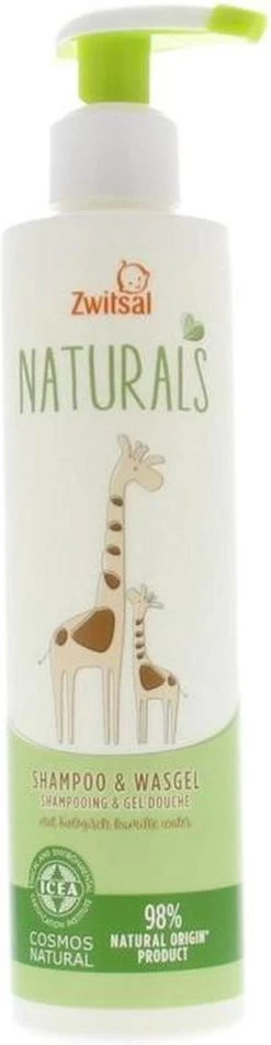 Zwitsal Naturals Shampoo&Wasgel 250ml -Babyartikelen Winkel 311x1200