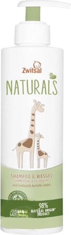 Zwitsal Naturals Shampoo&Wasgel 250ml -Babyartikelen Winkel 362x1200