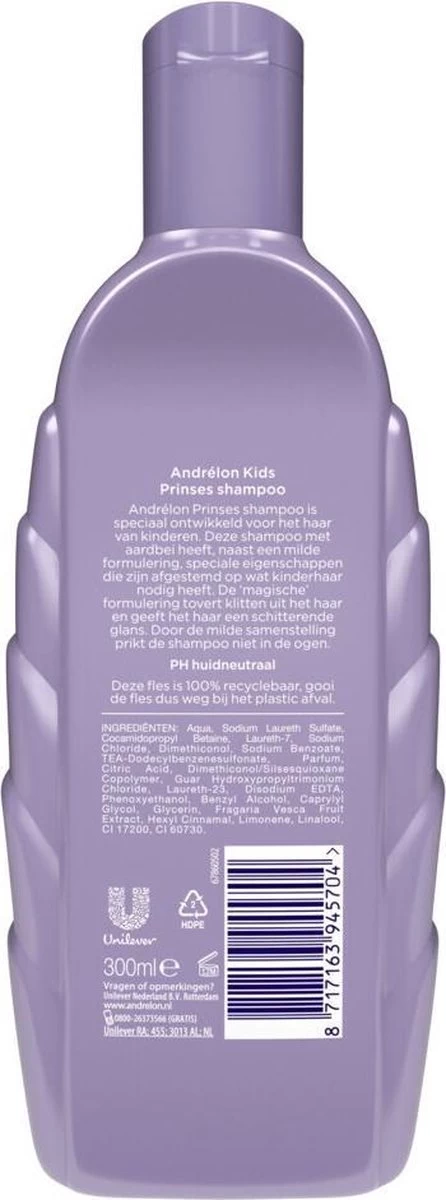 Andrélon Kids - Intense Prinses Shampoo - 300ml 6 Andrélon Kids - Intense Prinses Shampoo - 300ml - Afbeelding 6
