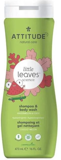 Attitude Little Leaves 2-in-1 Shampoo Watermeloen & Kokos -Babyartikelen Winkel 456x1200