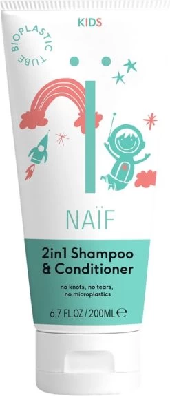 Naïf 2 In 1 Shampoo & Conditioner - Kids - 200ml - Met Natuurlijke Ingrediënten -Babyartikelen Winkel 517x1200 2