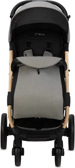 MoMi Wandelwagen - Compacte Lichtgewicht Buggy - Estelle Dakar Met XXL Wielen & Zonnekap - Leopard - Grijs-Goud (geschikt Van 6mnd - 22kg) -Babyartikelen Winkel 539x1200