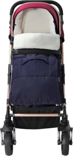 Monzana Voetenzak - Voor Kinderwagen Of Stoeltje - 93x56cm Donkerblauw -Babyartikelen Winkel 563x1200