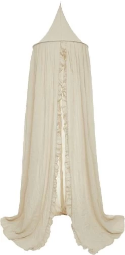 Jollein Baby Klamboe Vintage Ruffle 245cm - Nougat -Babyartikelen Winkel 587x1200