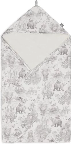 Jollein Badcape 75x75cm Pimpelmees - Forest Animals -Babyartikelen Winkel 592x1200 3