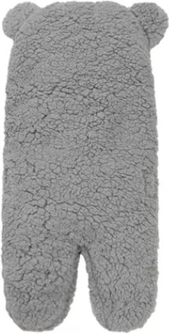 BonBini´s Teddy Bear Wikkeldeken Newborn - Zachte Donkergrijze Teddy Beer Inbakerdoek Newborn Baby - 0-3 Maanden - Donkergrijs 58cm -Babyartikelen Winkel 608x1200 2