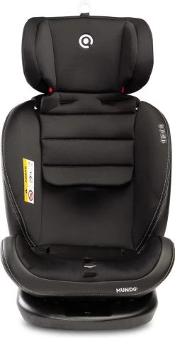 MUNDO 0-36 KG ISOFIX - 360 Graden Draaibaar Zwart -Babyartikelen Winkel 623x1200
