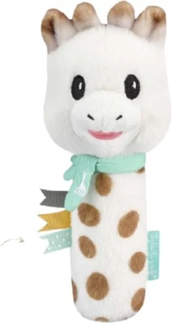 Sophie De Giraf - Rammelaar - Pluche Knijprammelaar -Babyartikelen Winkel 640x1200