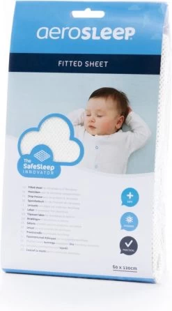 AeroSleep® Hoeslaken - Bed - 120 X 60 Cm - Wit -Babyartikelen Winkel 665x1200 2