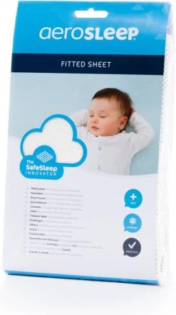AeroSleep® Hoeslaken - Wieg - 80 X 50 Cm - Wit -Babyartikelen Winkel 672x1200 4