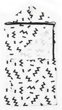 KipKep Blenker Hydrofiele Badcape - Maat 100x70cm - Memphis White