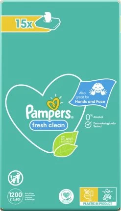 Pampers® Pampers - Fresh Clean - Billendoekjes - 3600 Doekjes - 45 X 80 -Babyartikelen Winkel 688x1200 2