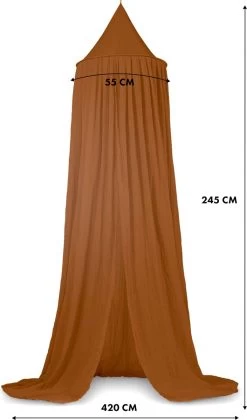 Deryan Baby Klamboe Vintage 245cm - Kinderklamboe - Hemeltje Caramel -Babyartikelen Winkel 705x1200 2