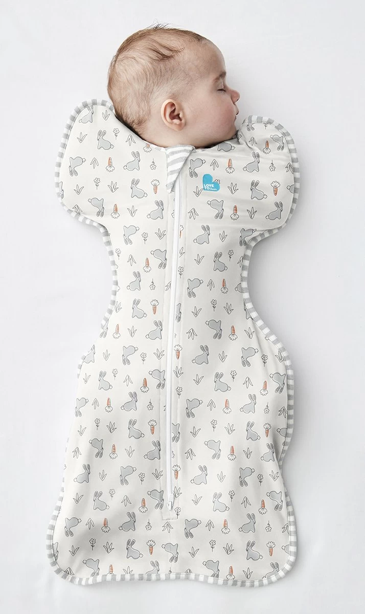 Love To Dream™ Babyslaapzak Swaddle Up™ - Inbakeren - Baby 0-3 Maanden - 3.5-6 Kg - All Season - Bunny 2 Love To Dream™ Babyslaapzak Swaddle Up™ - Inbakeren - Baby 0-3 Maanden - 3.5-6 Kg - All Season - Bunny - Afbeelding 2