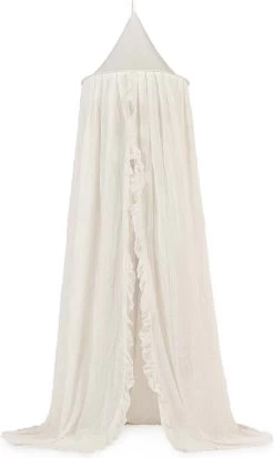 Jollein Baby Klamboe Vintage Ruffle 245cm - Ivory -Babyartikelen Winkel 717x1200 1