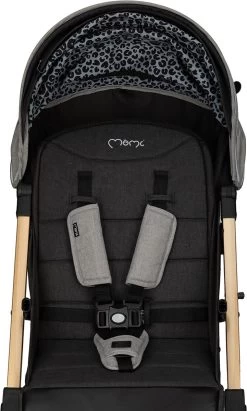 MoMi Wandelwagen - Compacte Lichtgewicht Buggy - Estelle Dakar Met XXL Wielen & Zonnekap - Leopard - Grijs-Goud (geschikt Van 6mnd - 22kg) -Babyartikelen Winkel 721x1200 1