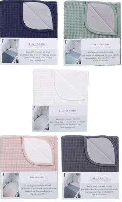 Merkloos Dreamline Wiegdeken - Grijs - 75 X 100