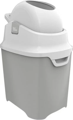 DiaperChamp ONE - Soft Silver - Standaard Luieremmer -Babyartikelen Winkel 727x1200 1