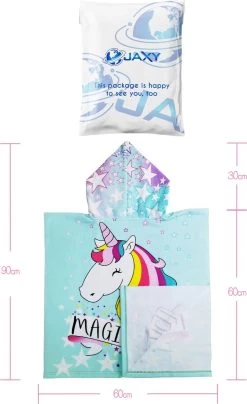 JAXY Badcape Baby - Badcape - Baby Badjas - Omslagdoek - Omslagdoek - Baby Handdoek Met Capuchon - Strandhanddoek - Badponcho - Poncho Handdoek - Microfiber - 60x90cm - Unicorn 5 JAXY Badcape Baby - Badcape - Baby Badjas - Omslagdoek - Omslagdoek - Baby Handdoek Met Capuchon - Strandhanddoek - Badponcho - Poncho Handdoek - Microfiber - 60x90cm - Unicorn -Babyartikelen Winkel 734x1200 3