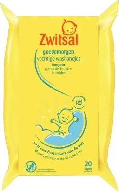 Zwitsal Goedemorgen Baby Vochtige Washandjes - 20 Stuks