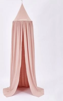 IL BAMBINI - Katoenen Klamboe Voor Babykamer - Hemeltje Voor Babybedje -Decoratie Kinderkamer - Roze