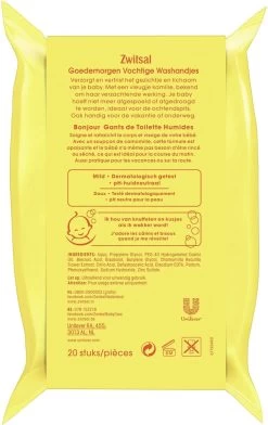 Zwitsal Baby Goedemorgen Vochtige Washandjes - 4 X 20 Stuks - Voordeelverpakking -Babyartikelen Winkel 756x1200 2